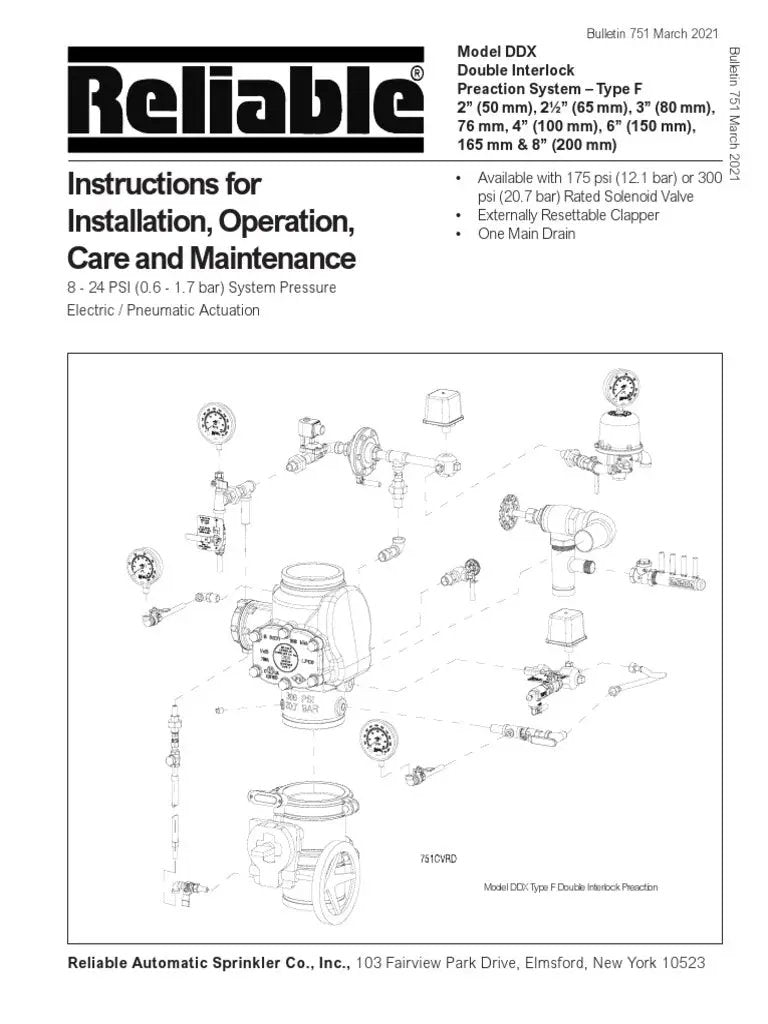 Viking VXD Double Interlock Preaction Fire Protection System - Pre-Trimmed