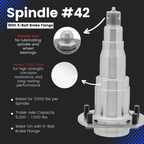Spindle #42 - 5-Bolt Flange - 5,200-7,000 lbs Trailer Axle