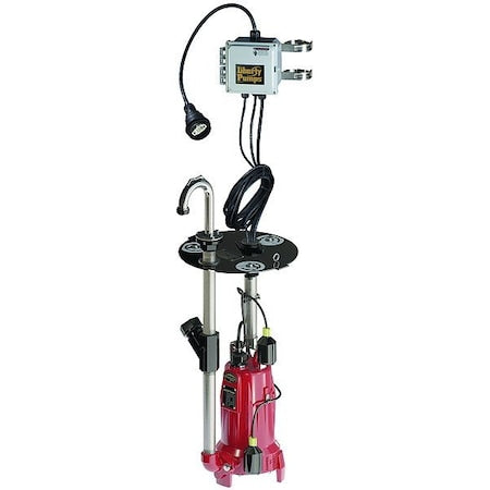 GrinderPumpSystem,10ft,2hp,208/230VAC