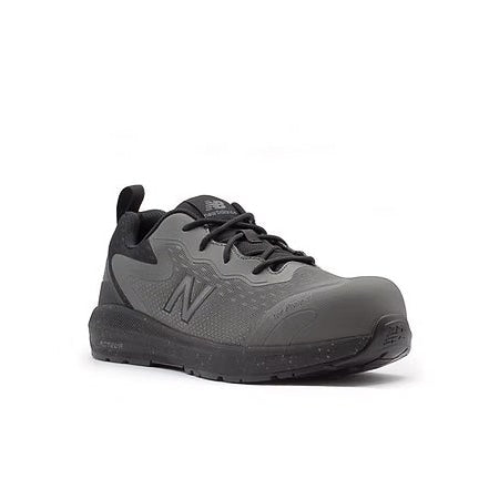 Men's Composite Toe Athletic Shoe, Black/Gray, 8 1/2, EE, MIDLOGIGS