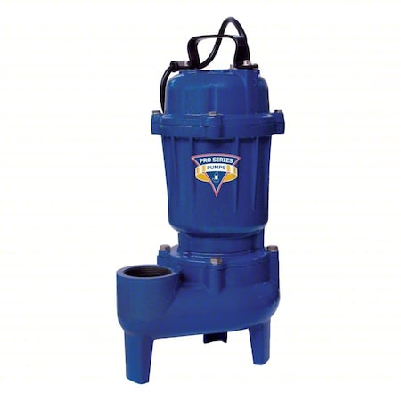 SewageEjectorPump,10ft,0.5hp,115VAC