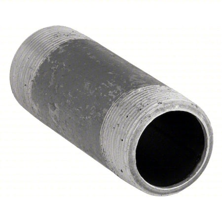 1-1/2", Black Steel Black Pipe Nipple, Schedule 80