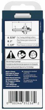 BOSCH 92813C 5/16 In. Arbor for Slotting Cutters