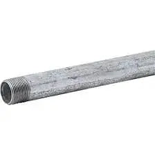 2-1/2 Inch X 10 Feet 6 Inches Schedule 10 Steel Pipe Galvanized