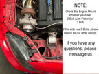 B-Series 2 Bolt Billet Motor Mount Swap Kit 96-00 Polyurethane B16 B18 B20 EK