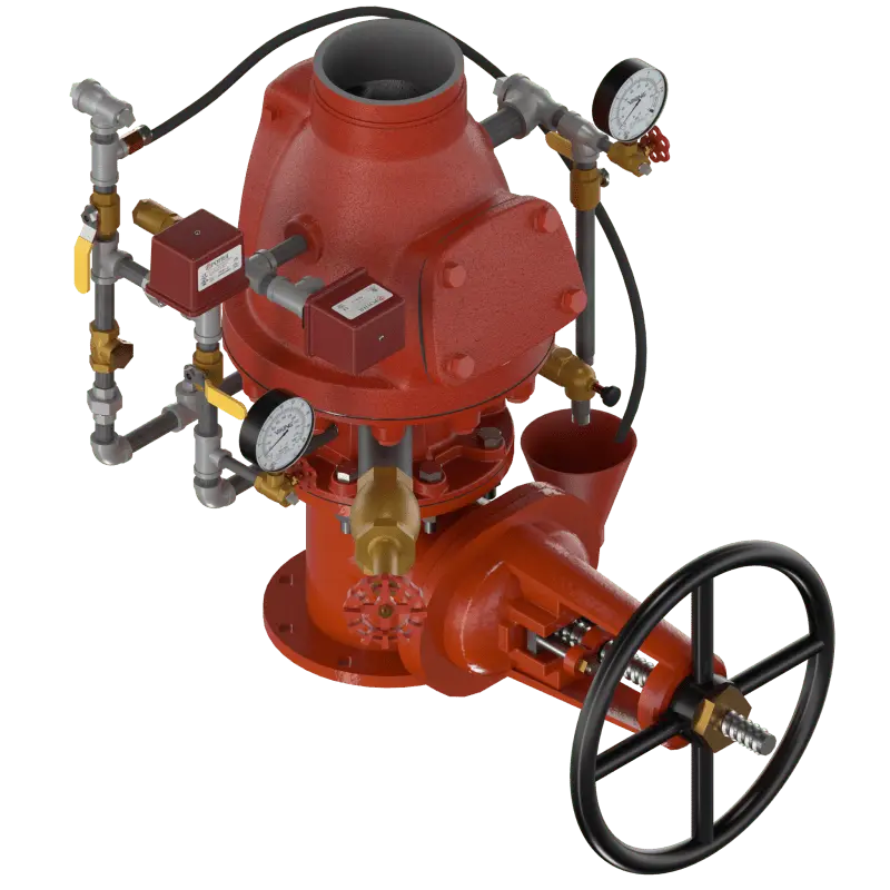 2" Pre Trimmed Deluge F1 GxG Vertical Fire System