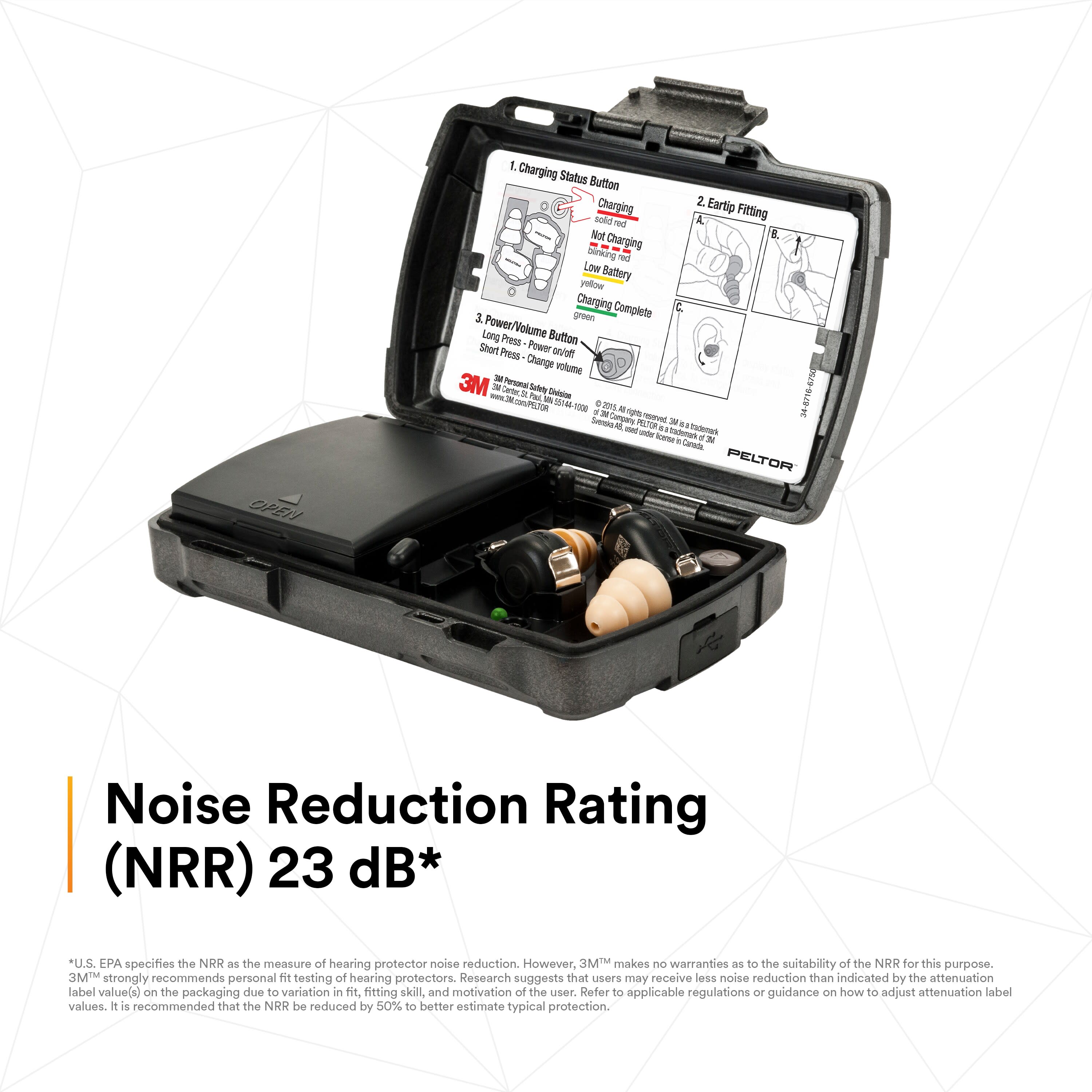 Peltor TEP-100 - Peltor Hearing Protection Tactical Earbuds