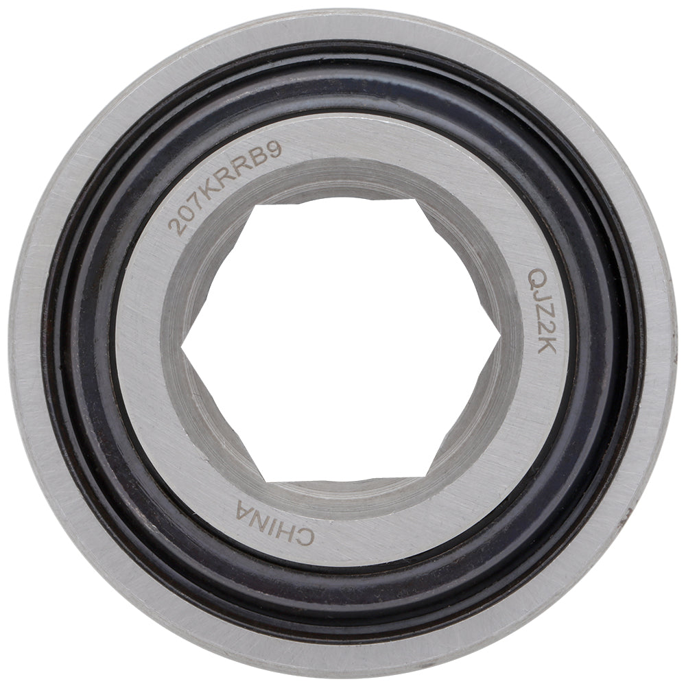 207KRRB9 - Agricultural Bearing, 1.126 in Bore (ID) - Hex Bore