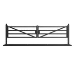 20 ft Farm Driveway Gate with Diagonal Tubes, Dual Swing