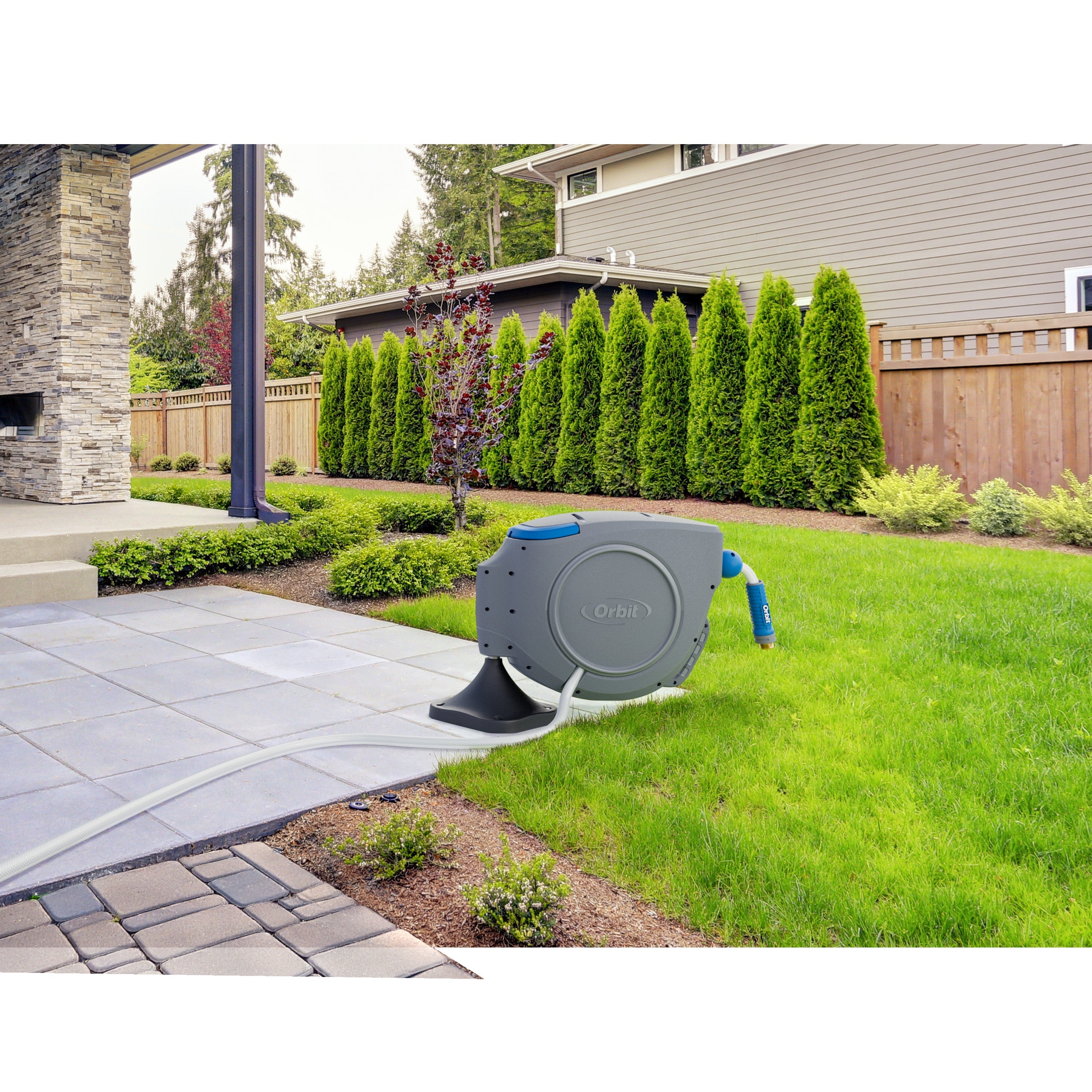 Retractable Hose Reel Ground Mount Base 22541