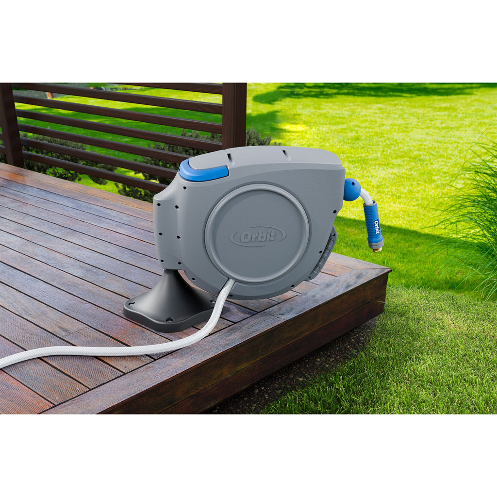 Retractable Hose Reel Ground Mount Base 22541