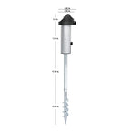 Retractable Hose Reel Ground Spike Mount 22544