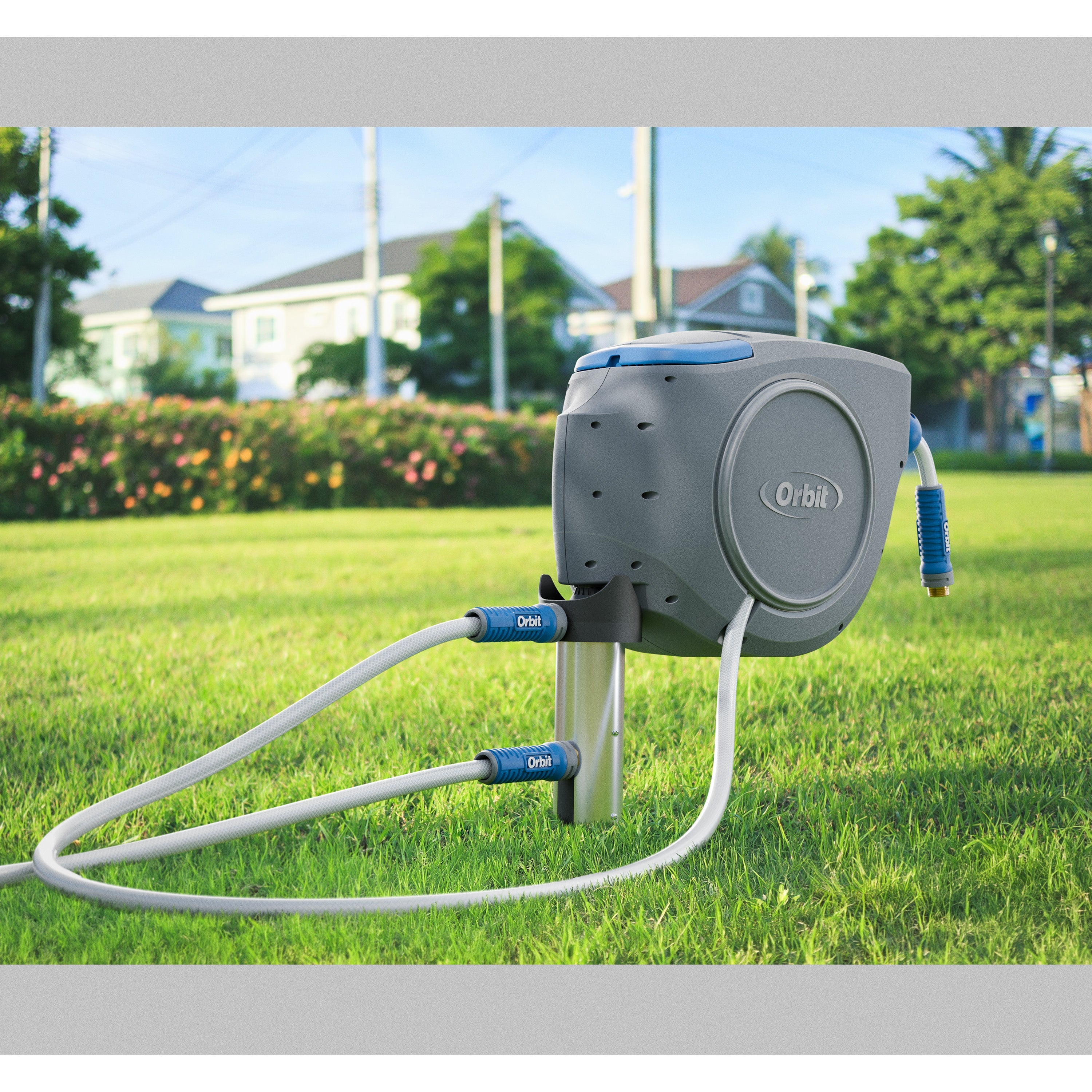 Retractable Hose Reel Ground Spike Mount 22544