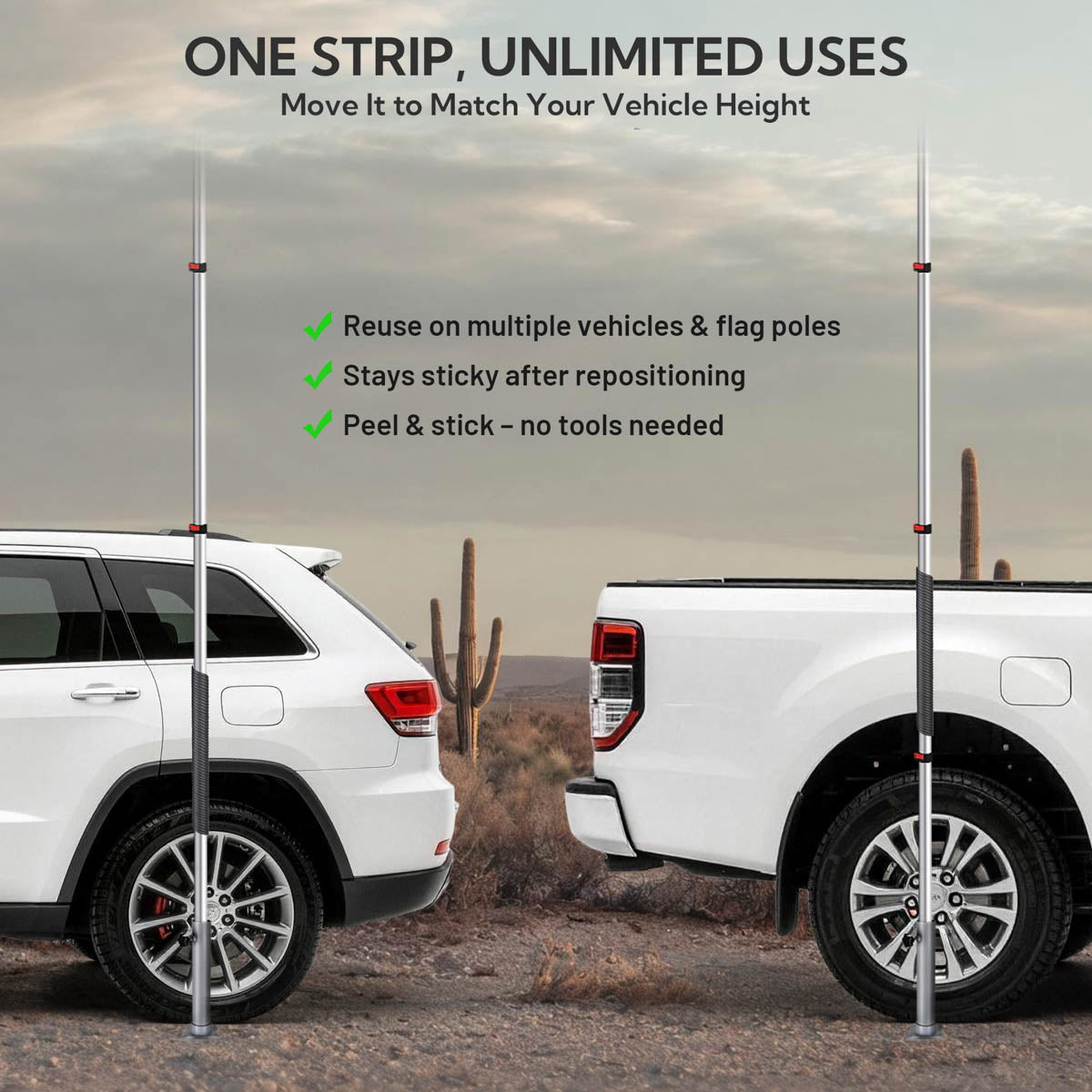Yescom 6.5ft Foam Pole Protector Scratch Guard for Car Tire Mount