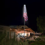 Yescom Solar Powered Flagpole LED Light for Yard Outdoor D9/16"