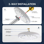Yescom Solar Powered Flagpole LED Light for Yard Outdoor D9/16"