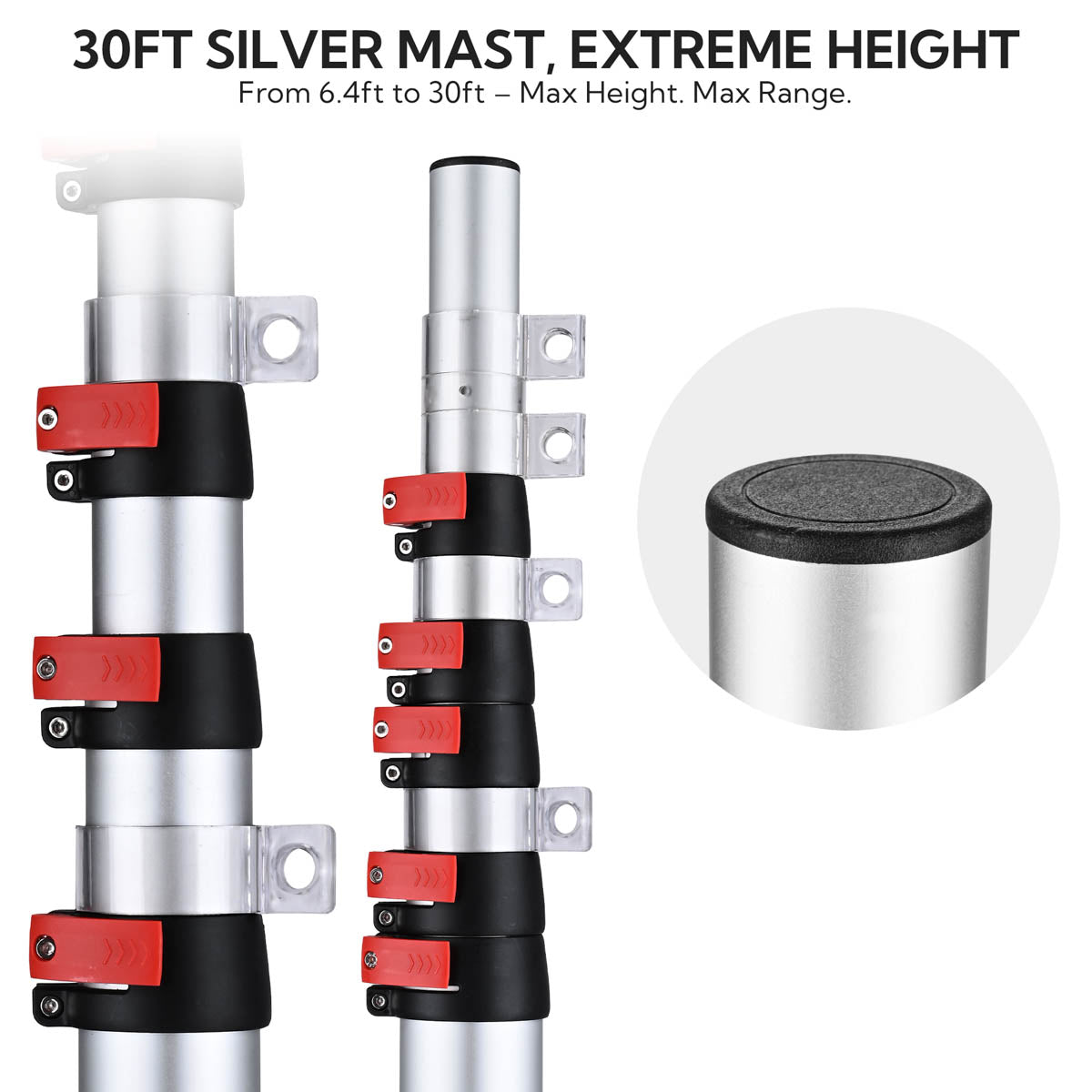 Yescom Telescoping Antenna Mast for Starlink Gen3 to V5, RV