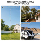 Yescom Telescoping Antenna Mast for Starlink Gen3 to V5, RV