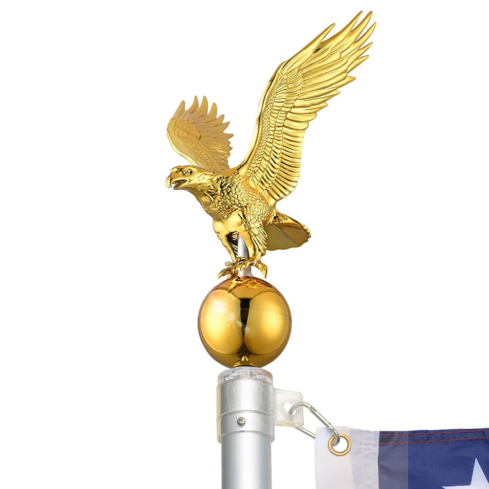 Yescom EZ GO Telescopic Flagpole with Regal Eagle