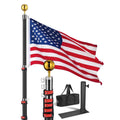 Yescom EZ GO Telescopic Flagpole with Tire Mount