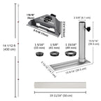 Yescom Starlink Mini Pole Mount D2.75" with Tire Mount(14'-30' Options)