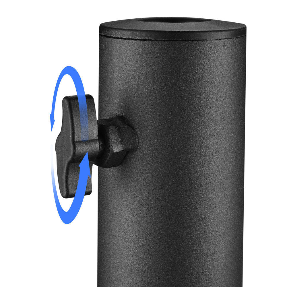 Yescom Hitch Mount Dual Flag Pole Holder for 1 9/16" Receiver(1"-2" Poles)
