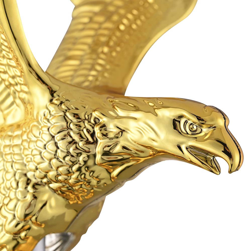 Yescom Bravery Flag Pole with Light & Regal Eagle 13Gauge(20ft,25ft,30ft Options)