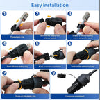 Yescom Starlink Ethernet Adapter Gen 3 Extension SPX to RJ45 2pcs