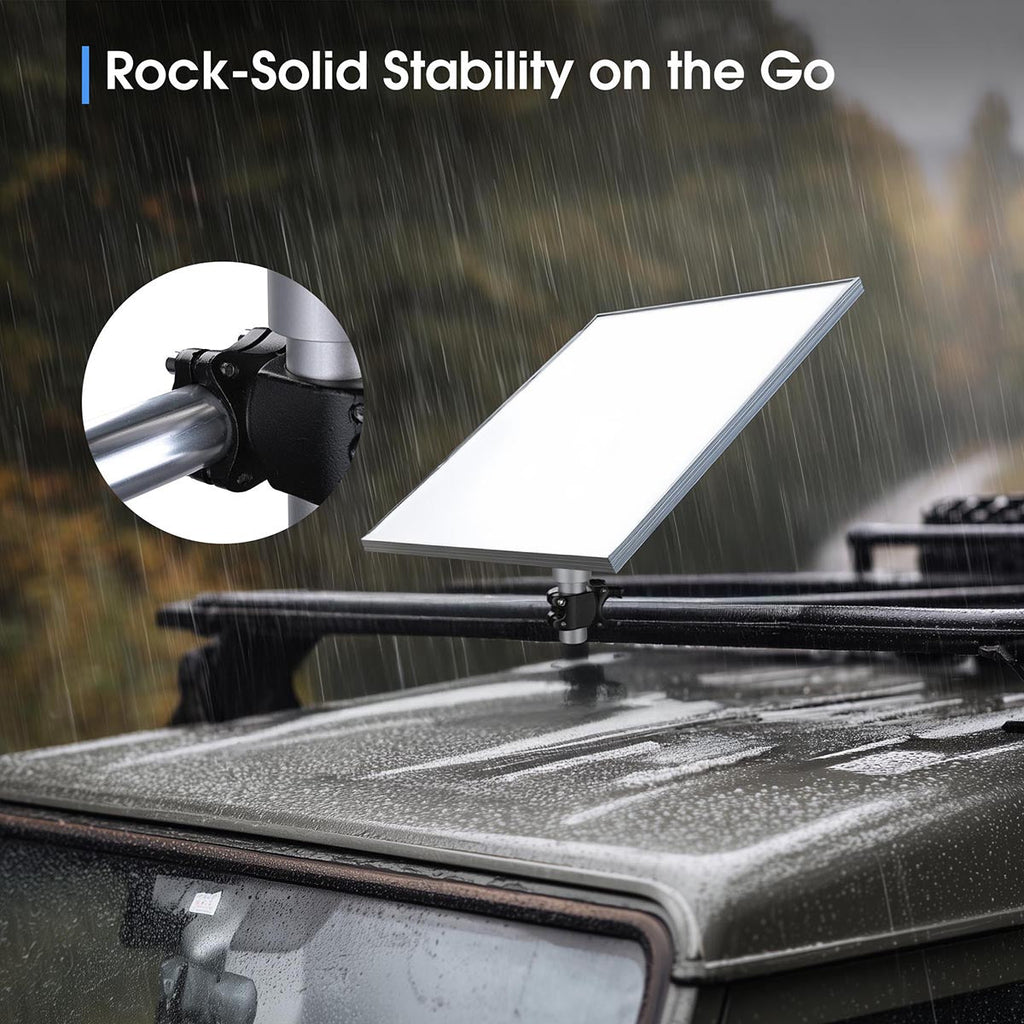 Yescom Starlink Mini Mount Clamp on Rail, RV Ladder, Roof Rack