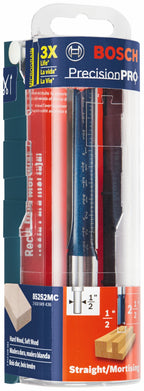 BOSCH 85252MC 1/2 In. x 2-1/2 In. Carbide-Tipped Double-Flute Straight Router Bit