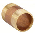 2-1/2" MNPT x 6" TBE Red Brass Pipe Nipple Sch 40