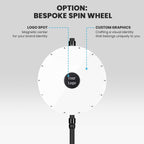 WinSpin 24" 14 Slot Floor Stand Color Clicker Dry Erase Prize Wheel