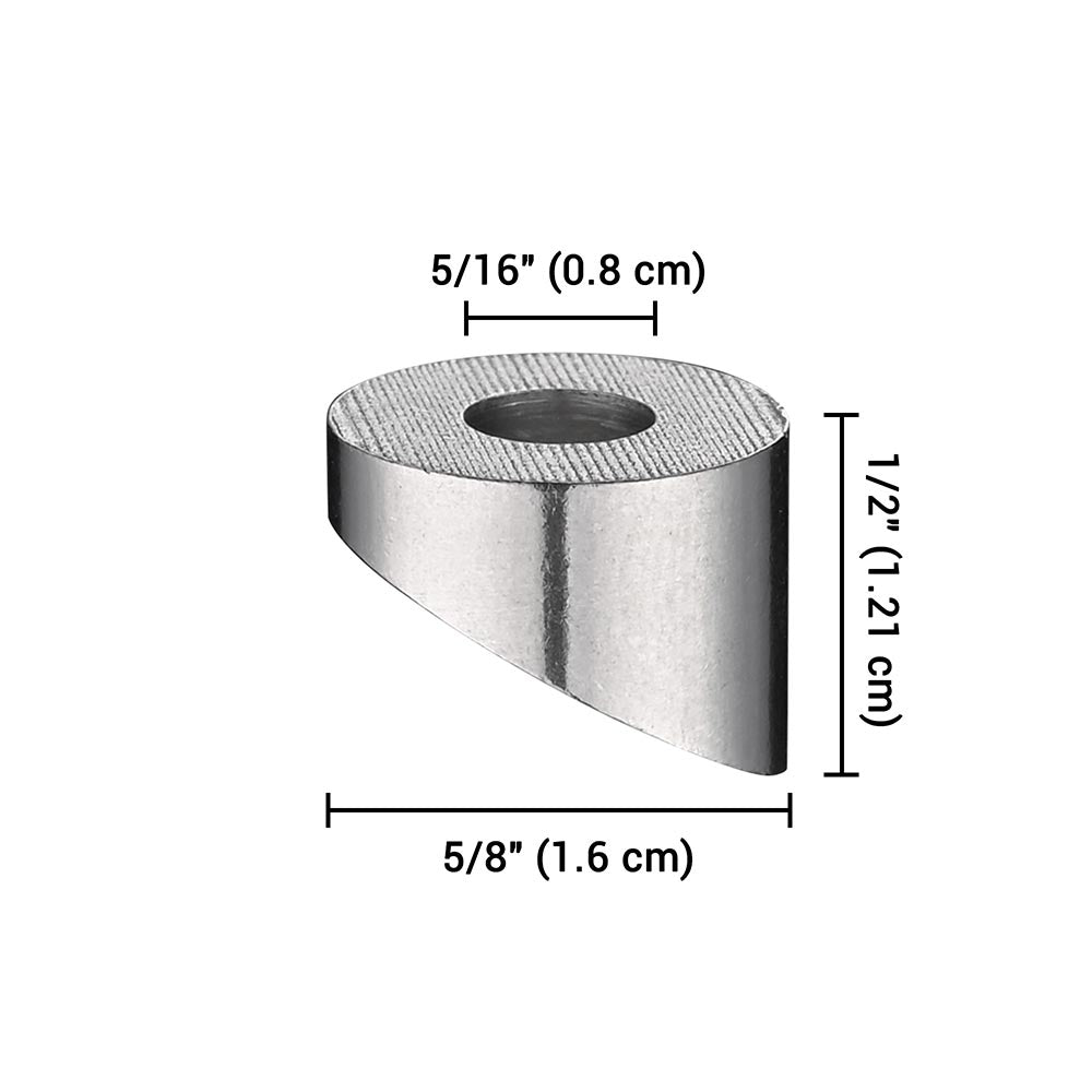 Yescom 30x 1/4" Angled Beveled Washers 30 Degree 316 Stainless Steel