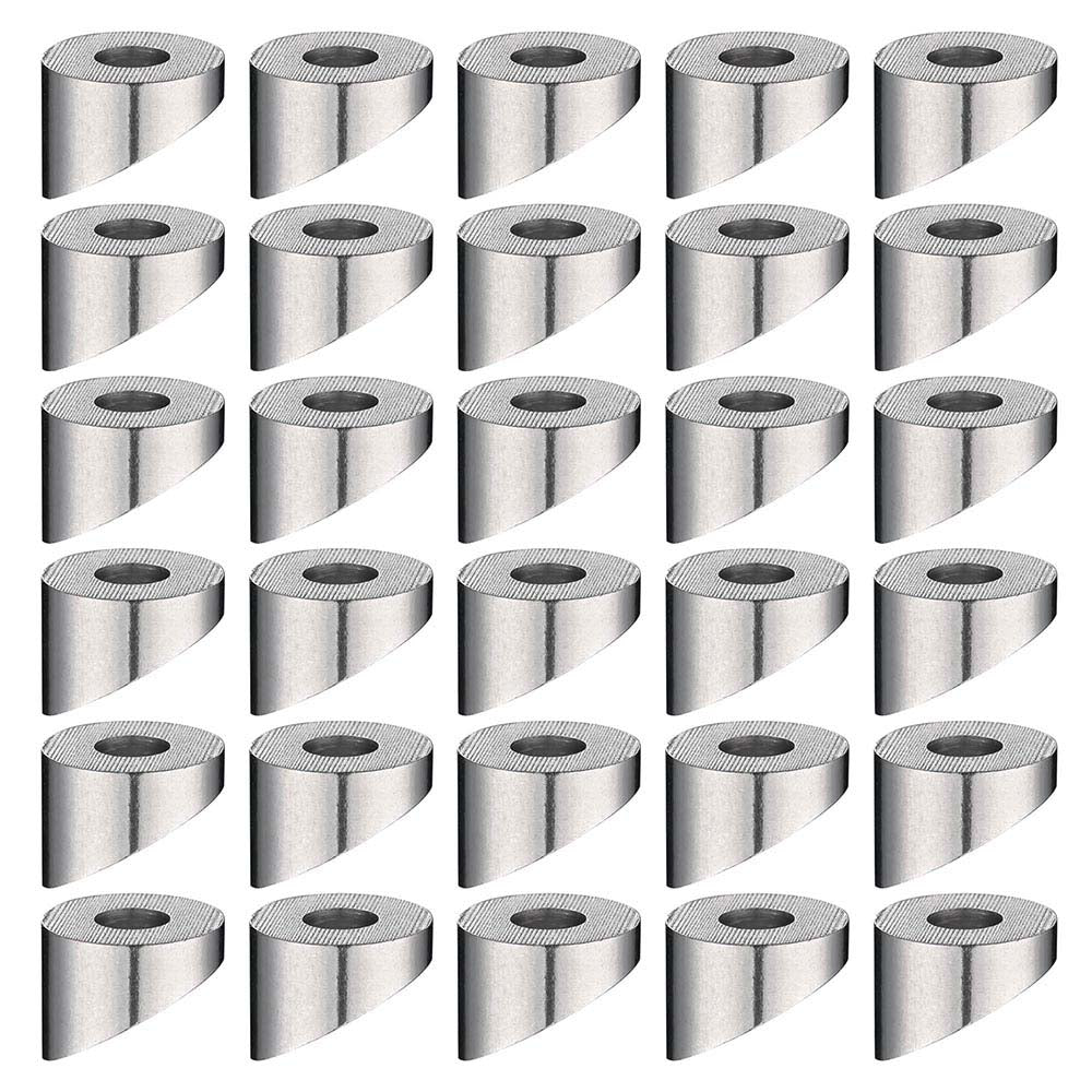 Yescom 30x 1/4" Angled Beveled Washers 30 Degree 316 Stainless Steel