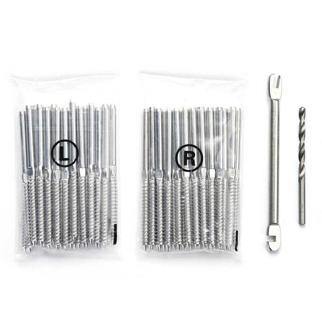 Yescom 1/8" Swage Lag Screws Left & Right T316 Stainless Steel 60ct.