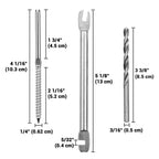 Yescom 1/8" Swage Lag Screws Left & Right T316 Stainless Steel 60ct.