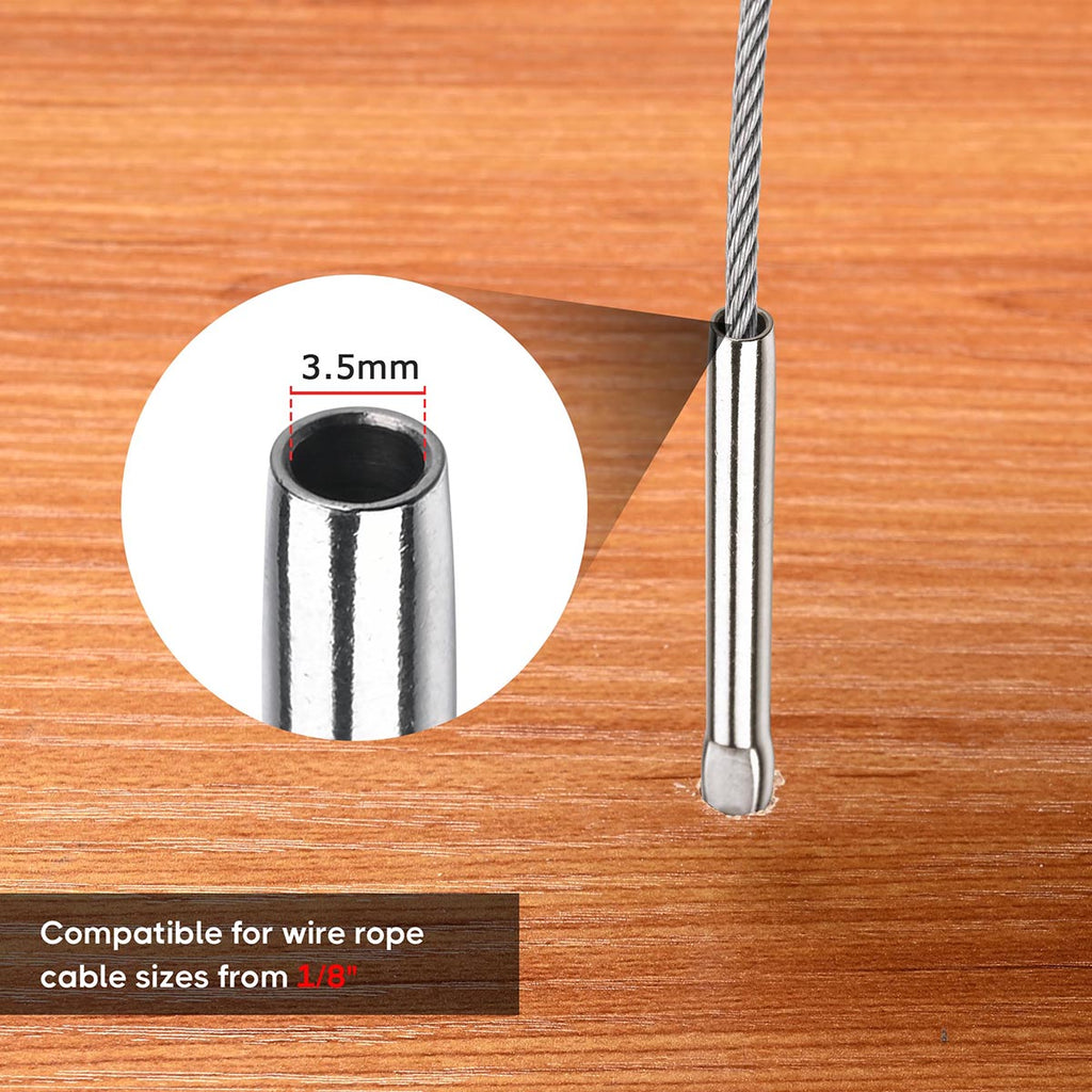 Yescom 1/8" Swage Lag Screws Left & Right T316 Stainless Steel 60ct.