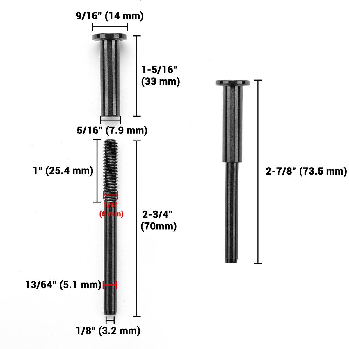 Yescom T316 Cable Railing Swage Tensioner for Level & Stair Posts 1/8"