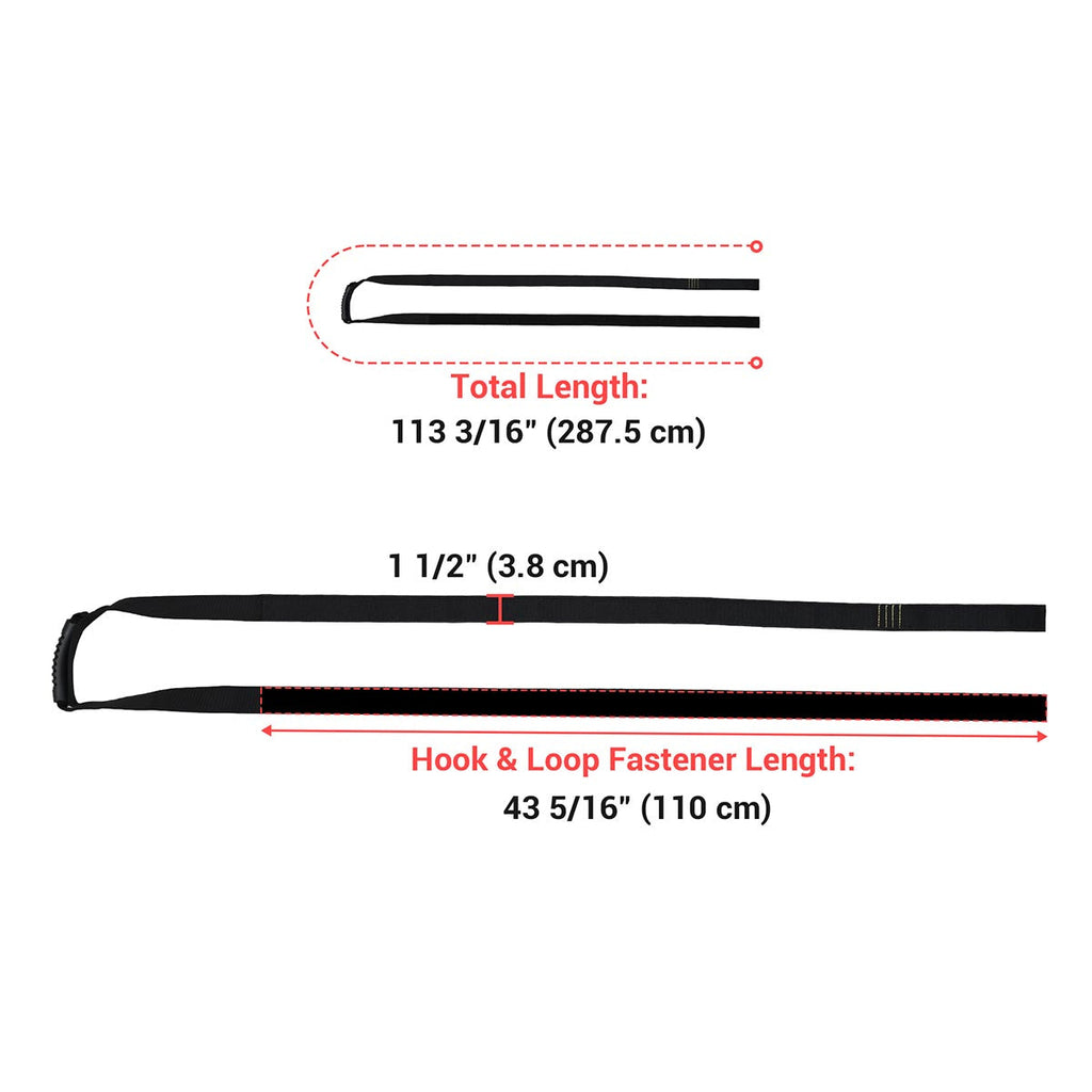Yescom 1.5in x 10ft Box Carrying Strap with Handle 2ct.