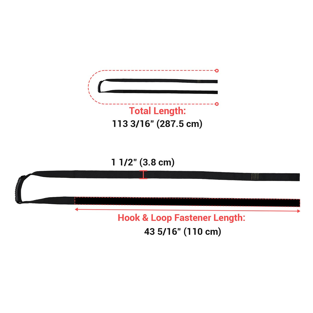 Yescom 1.5in x 10ft Box Carrying Strap with Handle 2ct.