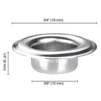 Yescom 10mm #2 Nickel Grommets & Washers (1000 Count)