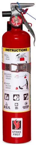 2.5 Lb ABC 1A10BC Chemical Fire Extinguisher with Valve