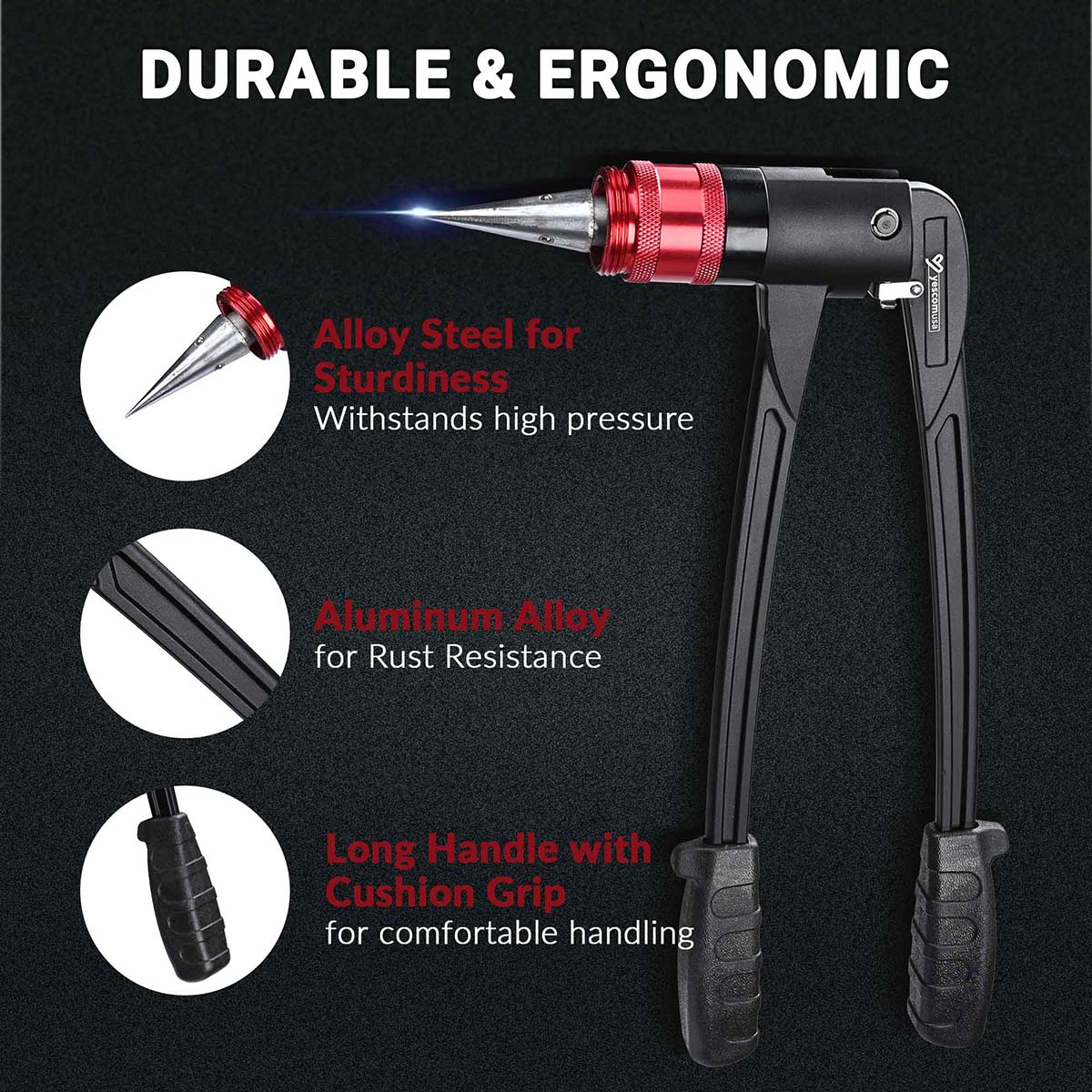 Yescom Auto Rotate PEX-A Expansion Tool with Tubing Cutter & Head