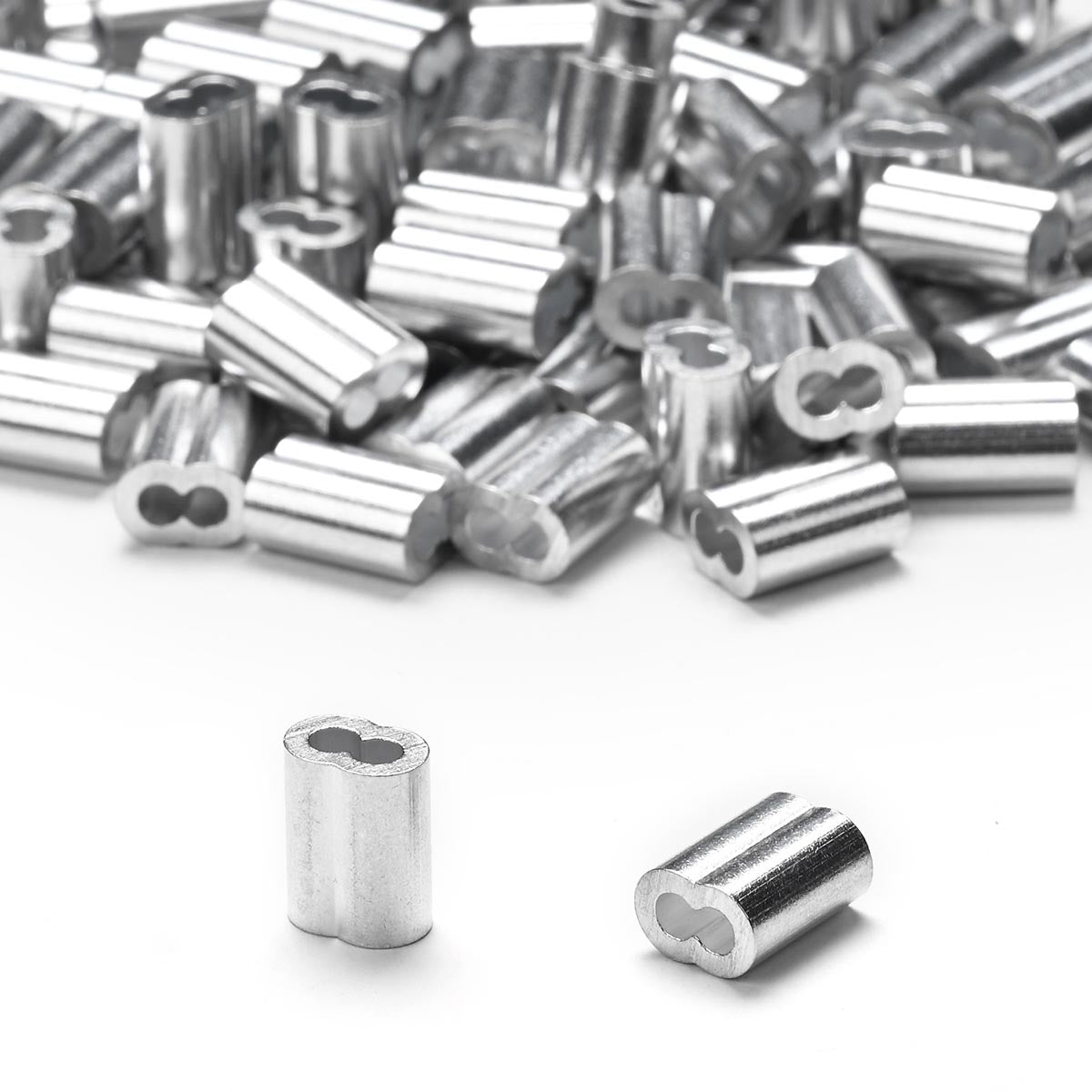 Yescom Wire Cable Aluminum Crimping Sleeve for 2-2.5mm 100ct.
