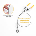 Yescom Adjustable Q-Hanger Hooks with Buckles for 1-1.5mm Wire Cable 20ct.