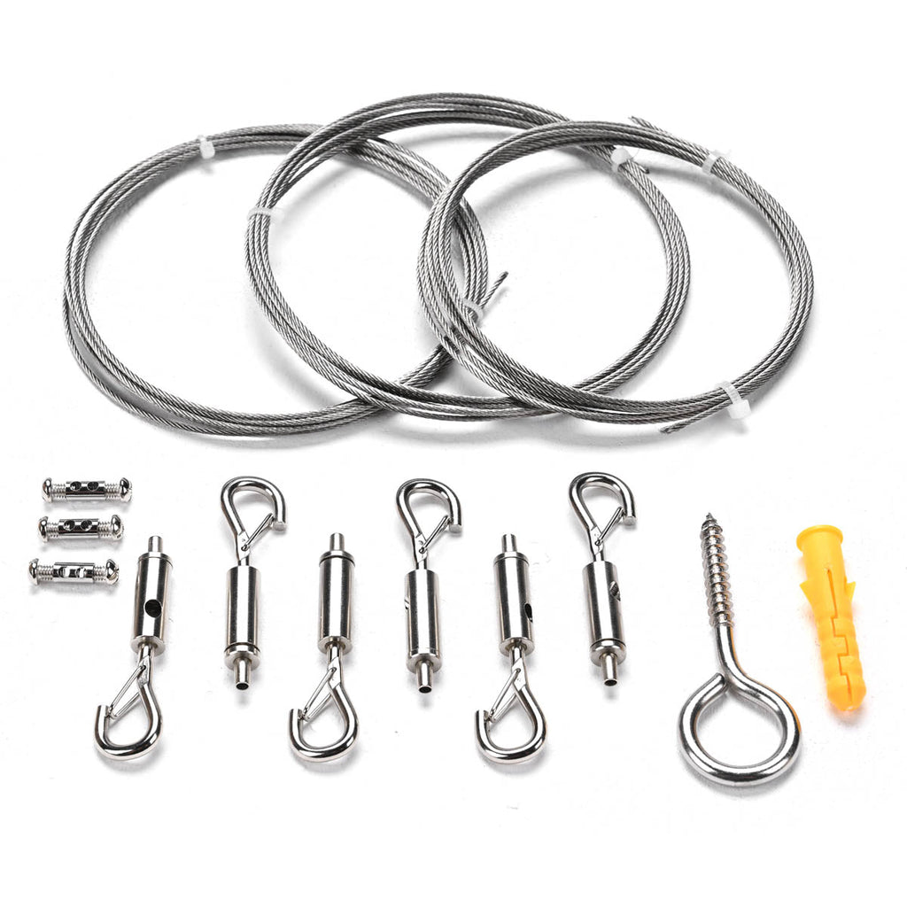 Yescom Inflatable Mirror Ball Hanging Kit (30ft 304 SS Cable & Hangers)