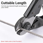 Yescom 3.18mm Wire Rope Type 316 Stainless Steel, 7x7, 1/8"x500'