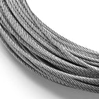 Yescom 1.5mm Wire Rope Type 304 Stainless Steel, 7x7, 1/16"x100'