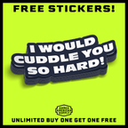 Cuddle - Hard Hat Decal