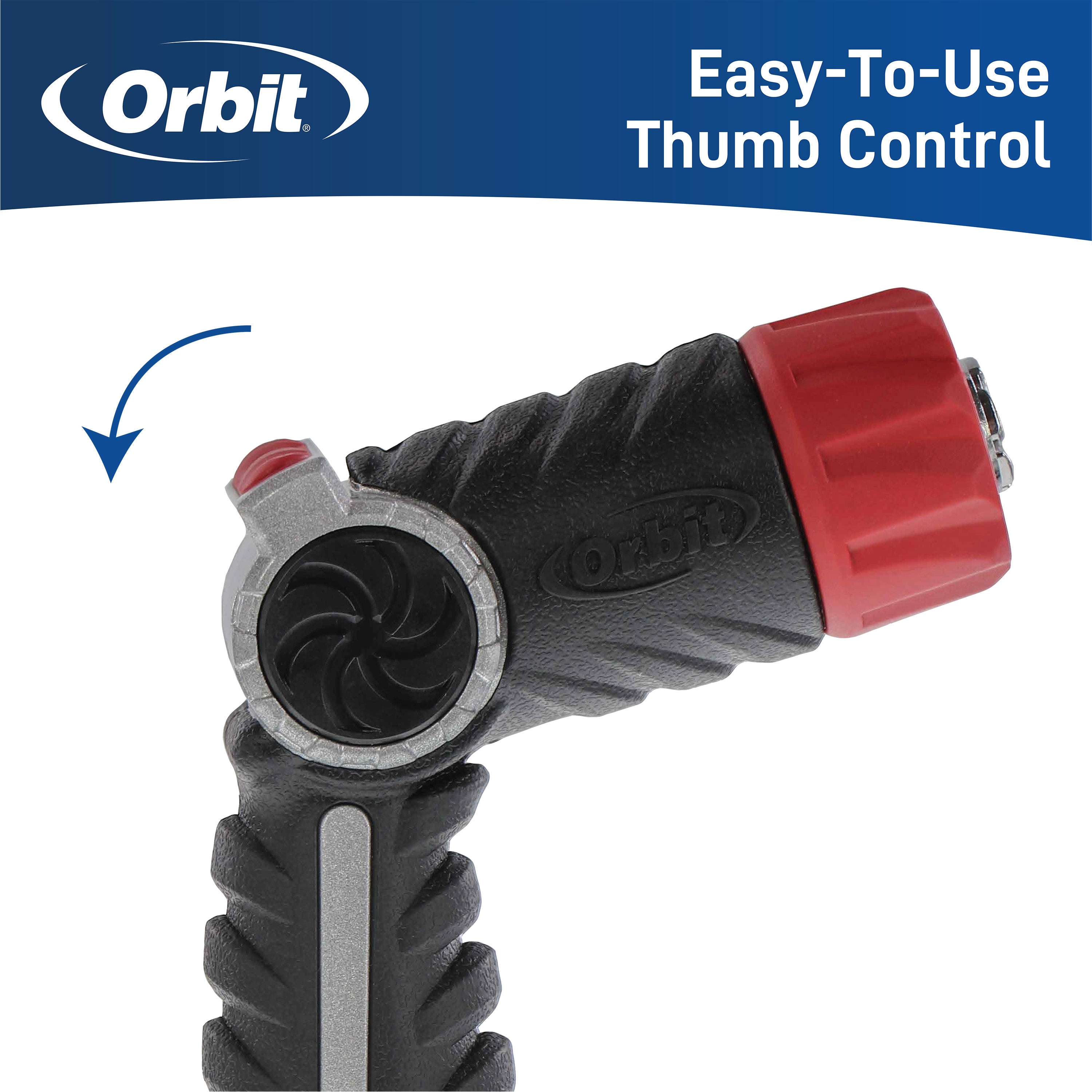 Pro Series Adjustable-Spray Metal Thumb Control Hose Nozzle | 28613
